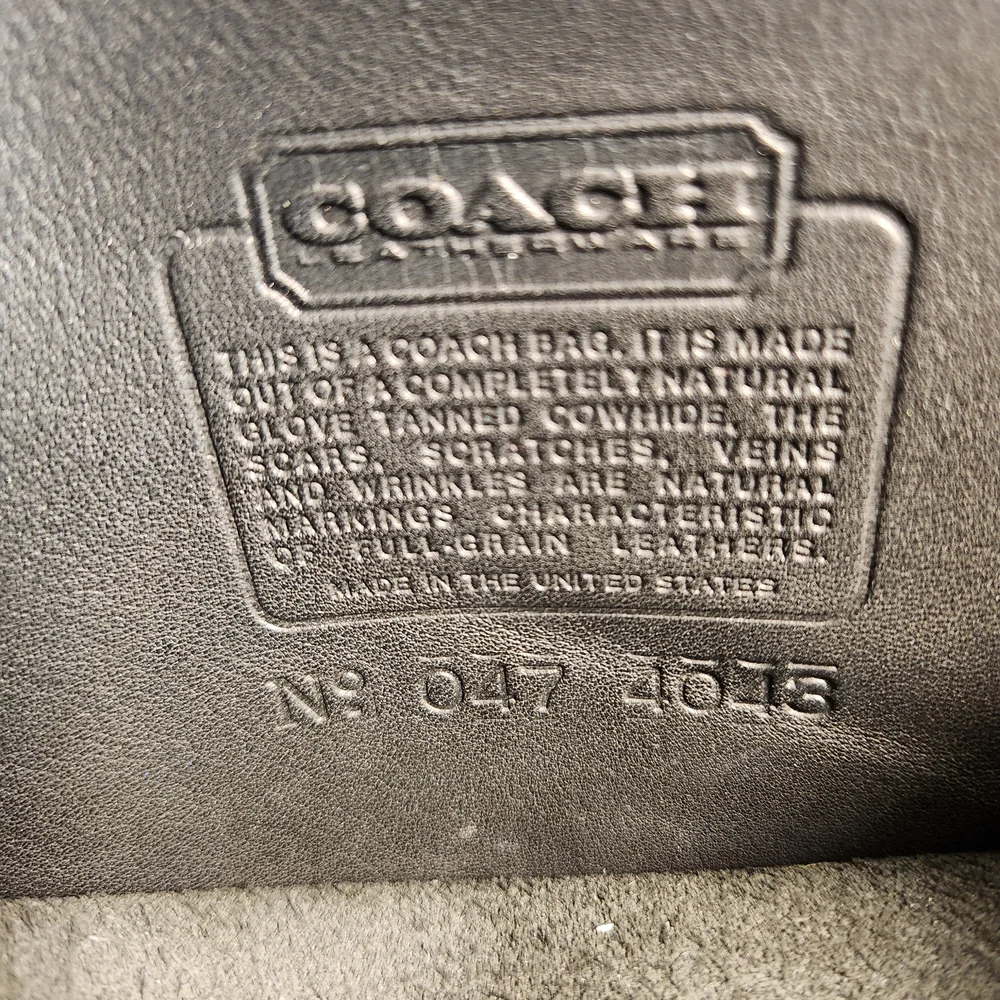 Vintage Black Coach Station Bag 5130 Crossbody Bag - Picture 5 of 11